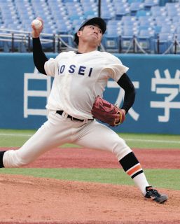 ドラフト候補　法大・篠木健太郎、リーグ通算10勝目「勝ててよかった。野手のおかげです」東京六大学野球