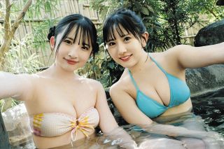 ◆鈴木恋奈と相川暖花、露天風呂で双子のよう【写真】