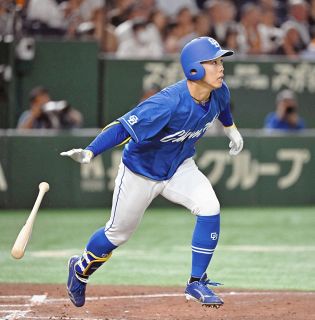 中日・岡林勇希、先制の適時二塁打　1軍昇格後の今季初適時打は”天敵”巨人・菅野から「良い結果になって良かった」