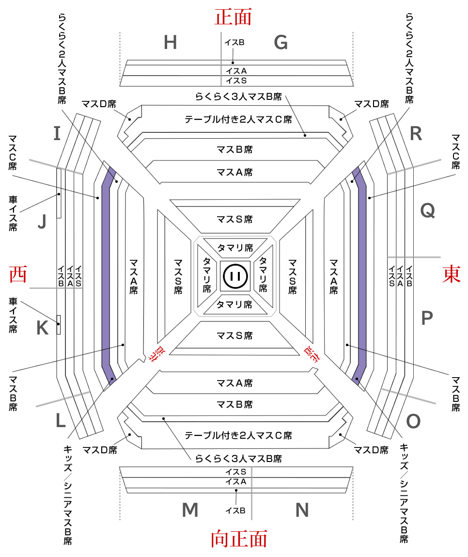 座席表｜【公式】大相撲名古屋場所