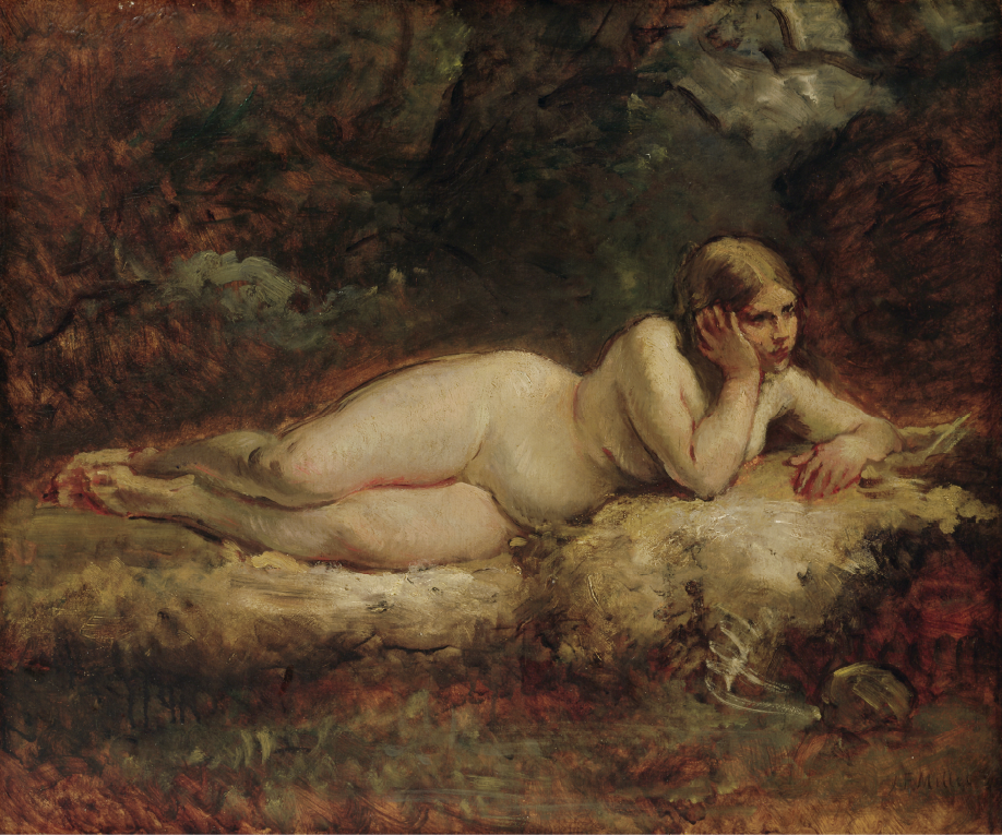 ジャン＝フランソワ・ミレー《横たわる裸婦》