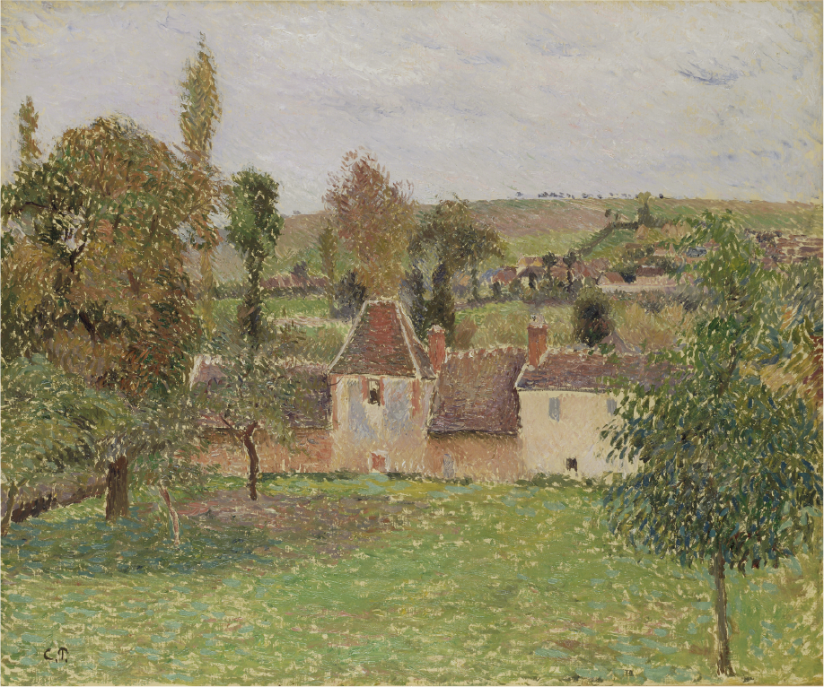 カミーユ・ピサロ《バザンクールの農場》
