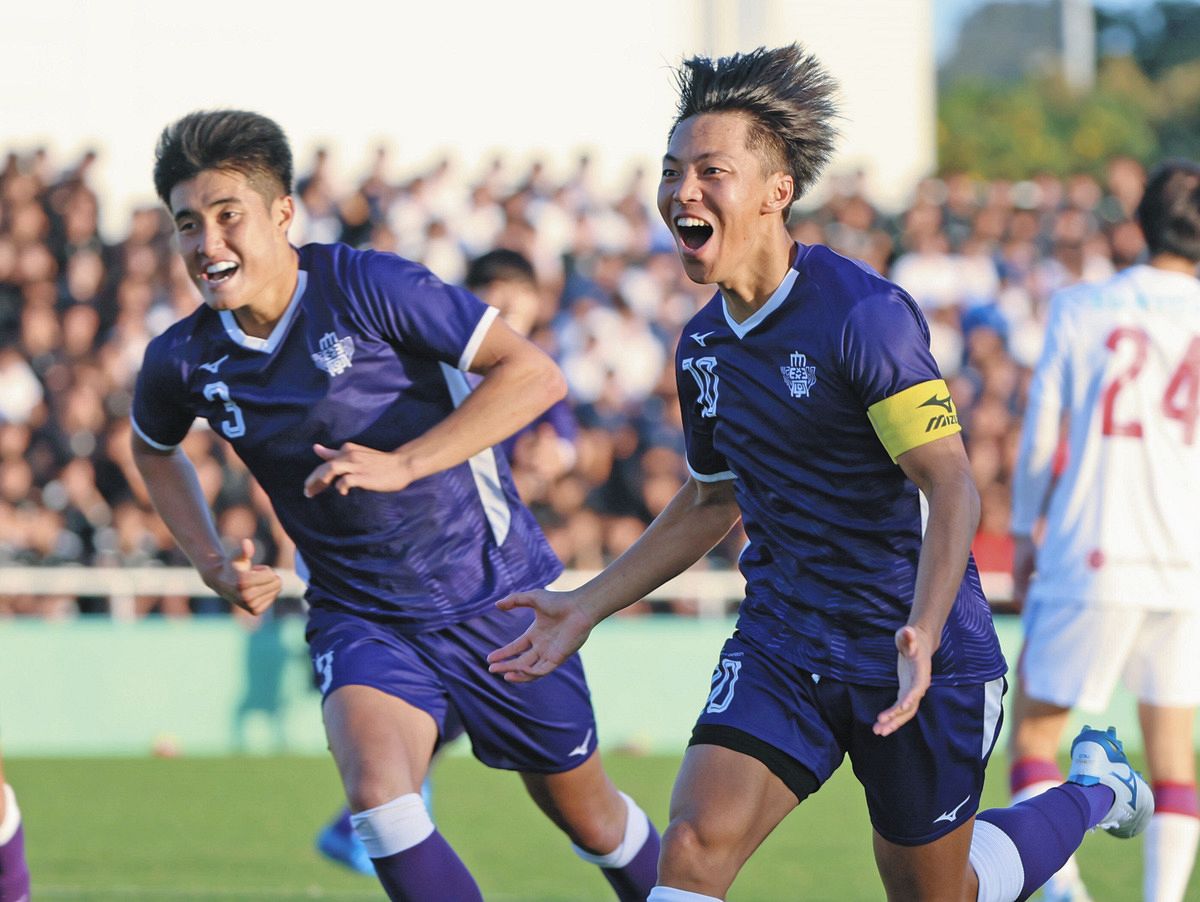 広島入り内定・FW中村草太、勝ち越しゴール 明治大学、2シーズンぶり8