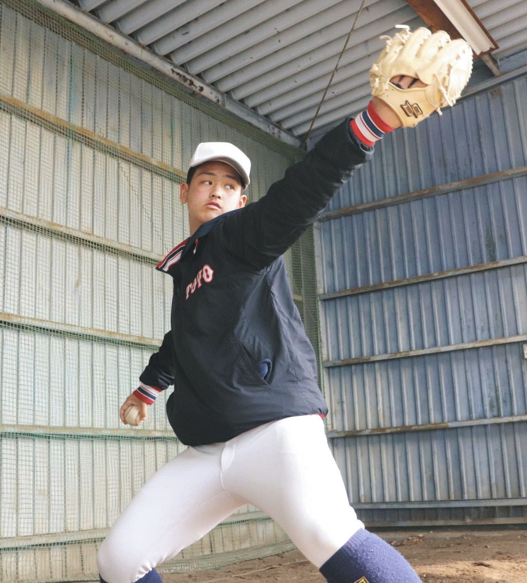 プロ注目の東洋大姫路・阪下漣、下半身強化しセンバツ初制覇へ