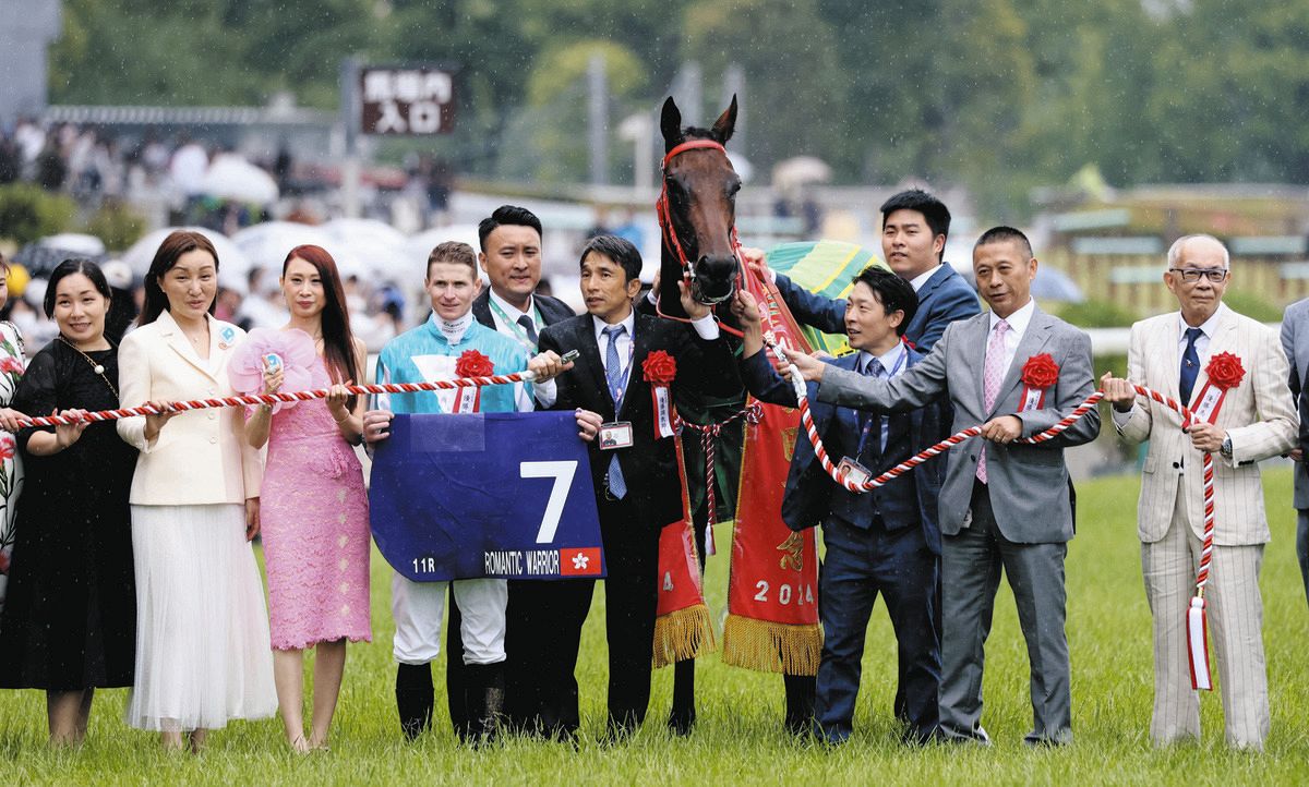 ⑪◆　競馬　JRA　◆　ロマンチックウォリアー　◆　安田記念　◆　２種類セット◆ 安田記念】ロマンチックウォリアー「勝つのは、俺だ！」雨空の中