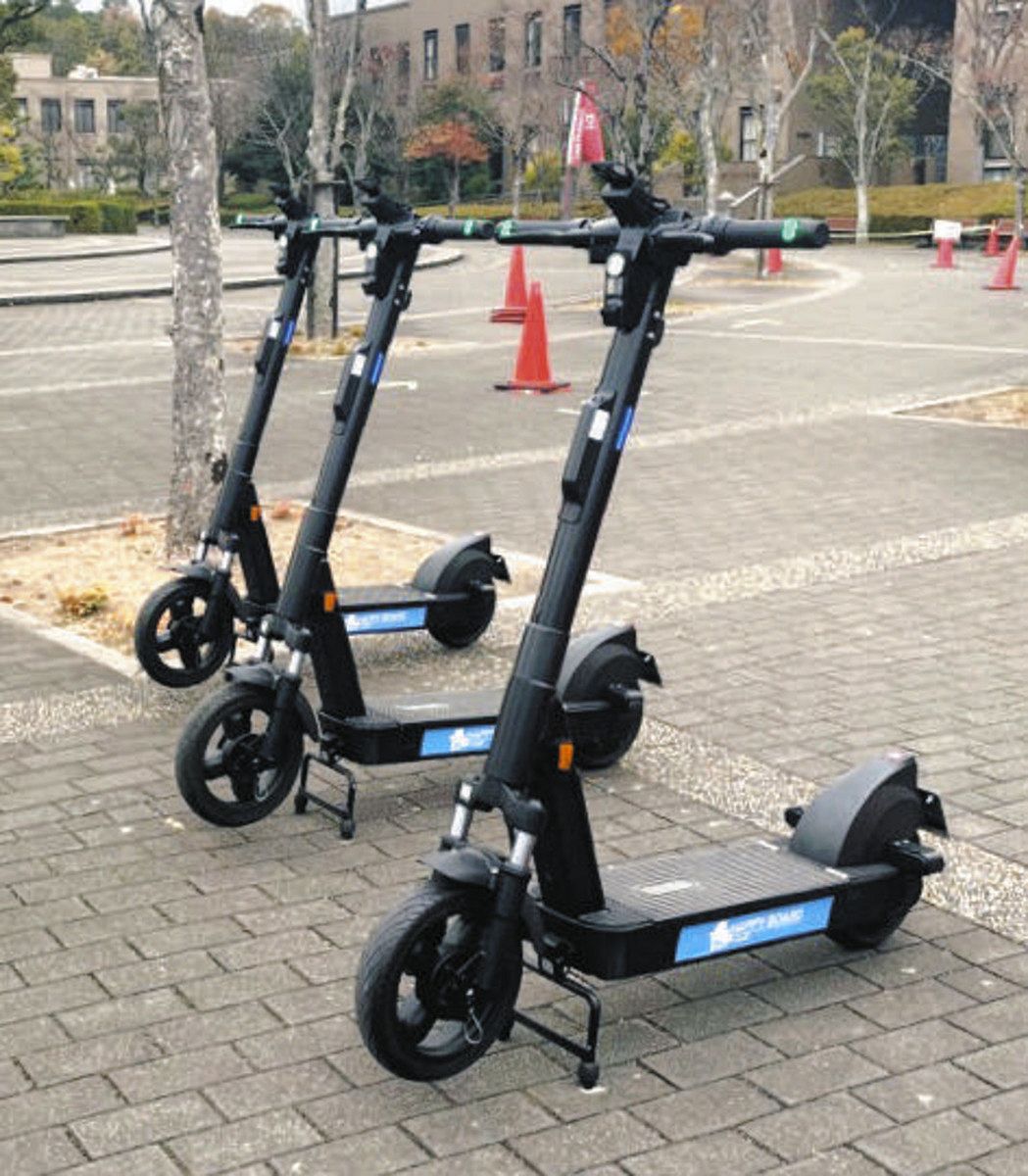 電動ボードで移動楽々 びわこ文化公園都市エリアでシェアサービスを