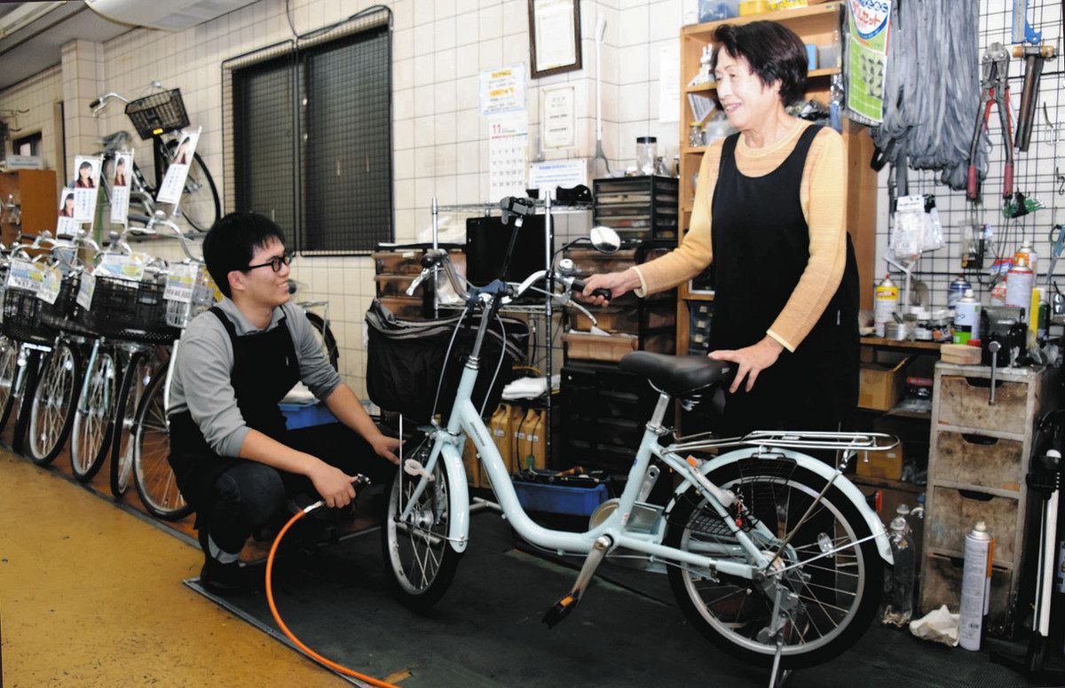 お客さん第一」の自転車店、孫が受け継ぐ 岩倉「ブライトンサイクリー 