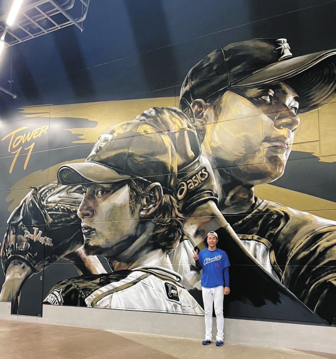 中日・高橋宏斗、「偉大な方たちと写真を撮っちゃいましたよ。エスコン