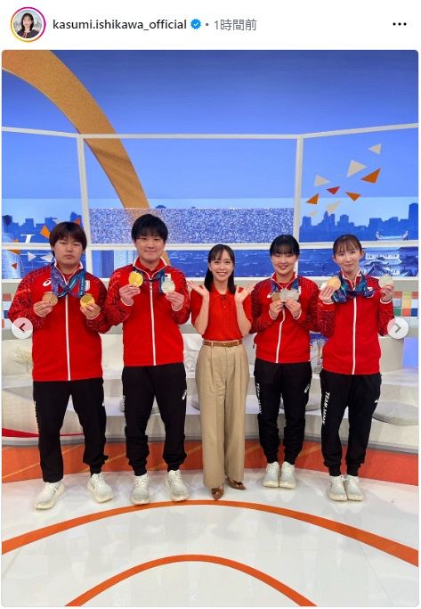 石川佳純さんのインスタグラムから