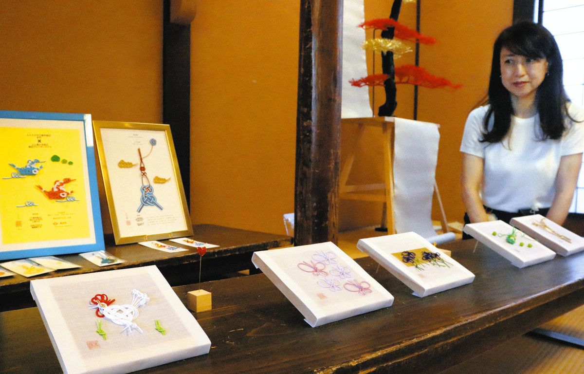 水引アートで動植物や季節を表現 鳥羽で伊勢の立野さん、100点超展示