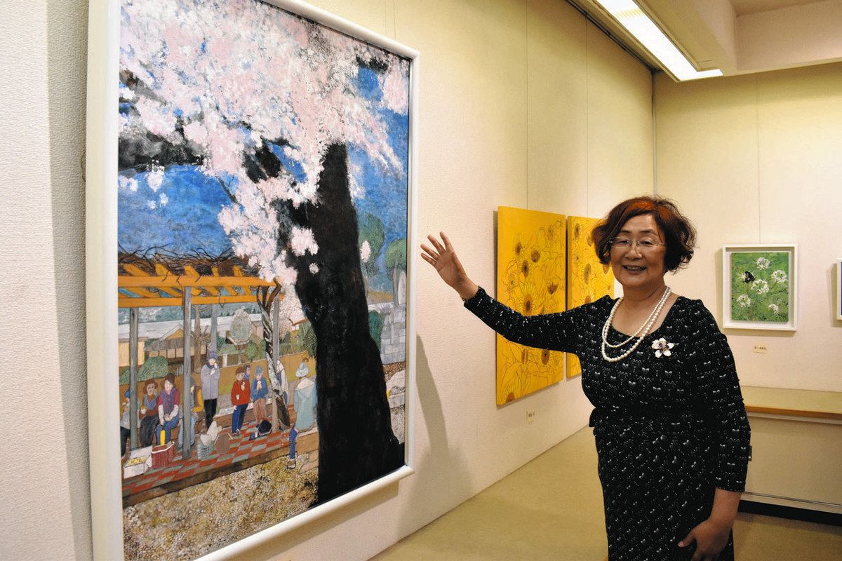 椿大神社の神事や人物描く 鈴鹿の早川さんが日本画個展：中日新聞Web