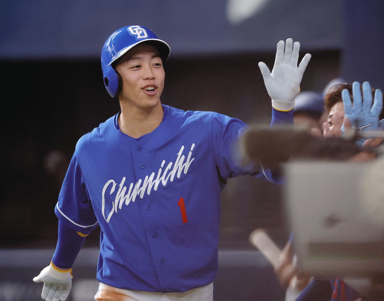 今季40個目でキャリアハイ…安打と共に増え共に減る中日・岡林の『四球