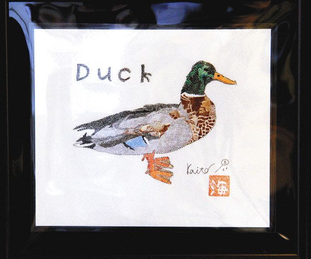 笑顔届ける 棒人間アート 福井特別支援学校生の山崎さん 鯖江で絵画の初個展 日刊県民福井web