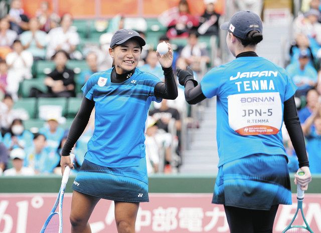 アジア大会、ソフトテニス女子団体が金メダル 福井の宮前希帆は安定の