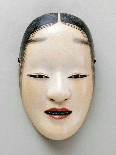 能面師「田中彗月」作 木彫彩色能面『孫次郎』共箱付 - 彫刻/オブジェクト