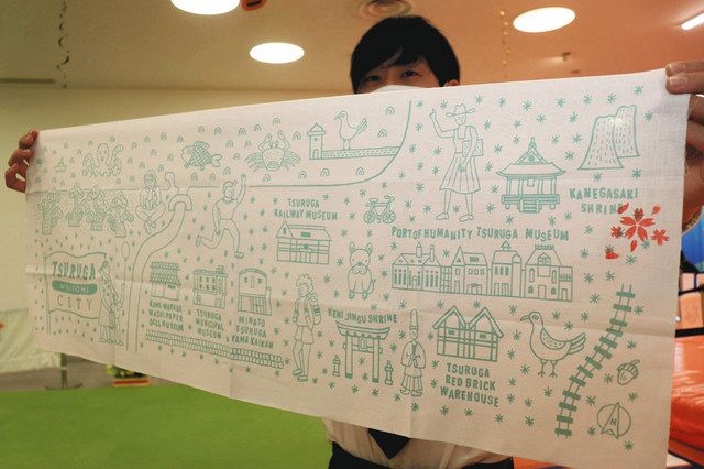 スタンプラリーの台紙は手ぬぐい 敦賀観光協 中日新聞web