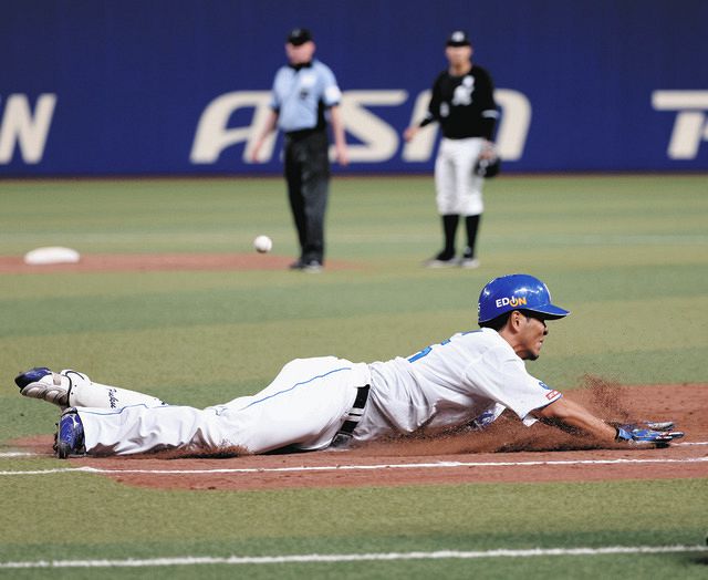 今季初の出場選手登録の福田永将、執念のヘッスラも実らず【中日】：中