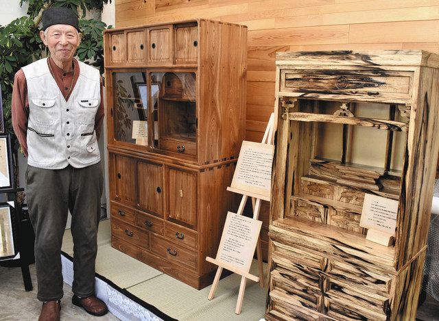 家具作りの技を次世代に 上松の８４歳野村さん、茶だんすと仏壇展示 ...