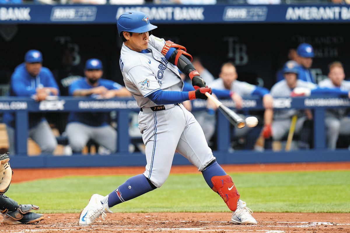 岡本和真 Bジェイズ岡本和真、先制タイムリー二塁打で9試合連続安打 地元局が