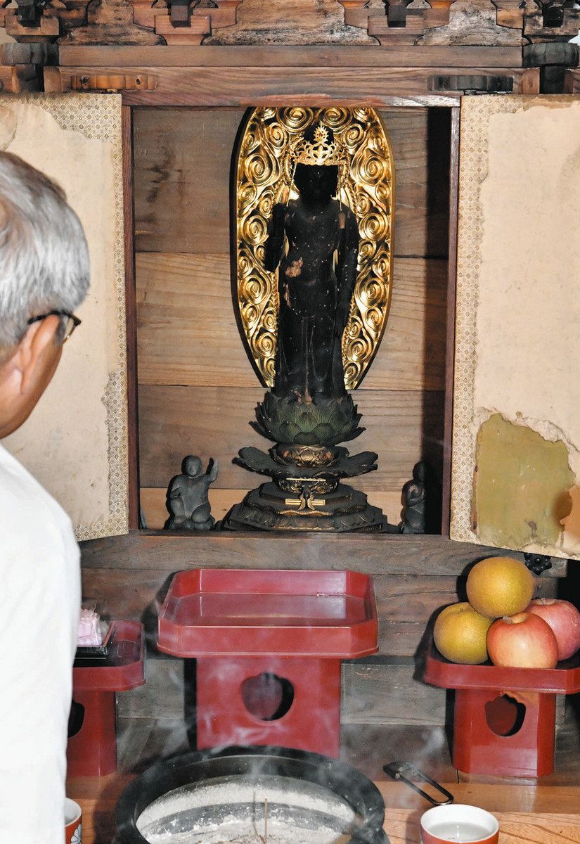 秘仏「子安観世音菩薩」が10年ぶりに開帳 御嵩・伏見子安観音堂：中日