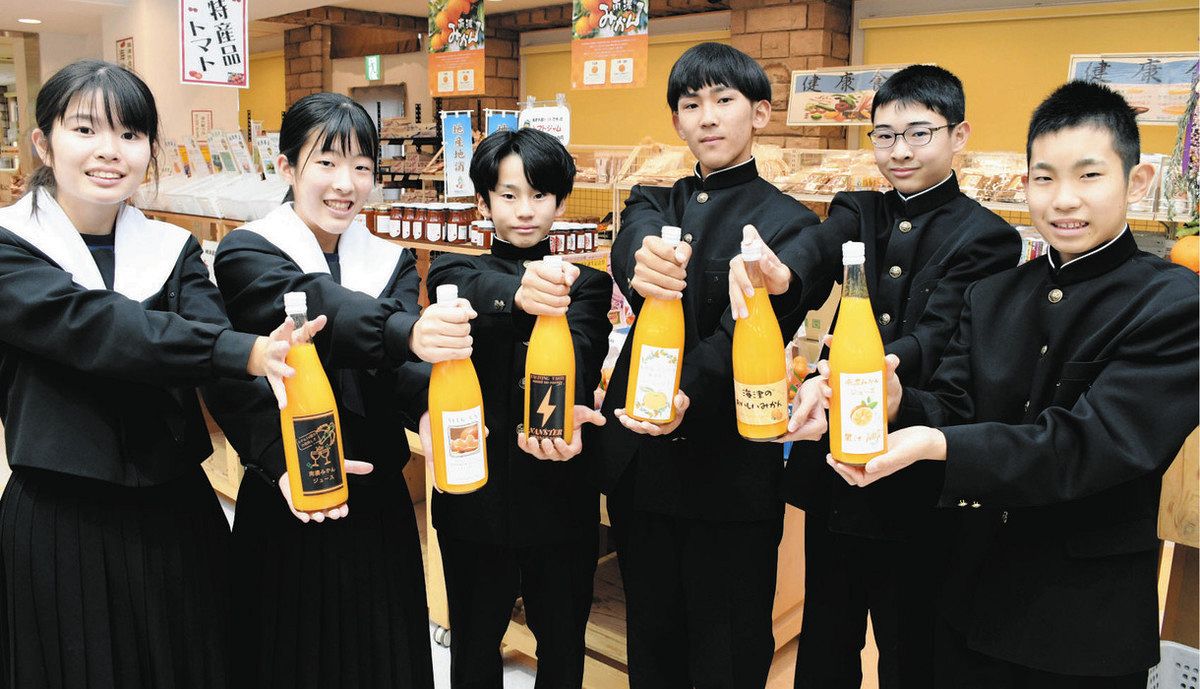 市特産南濃みかんから最高のジュース 海津・平田中1年生、商品化に向け