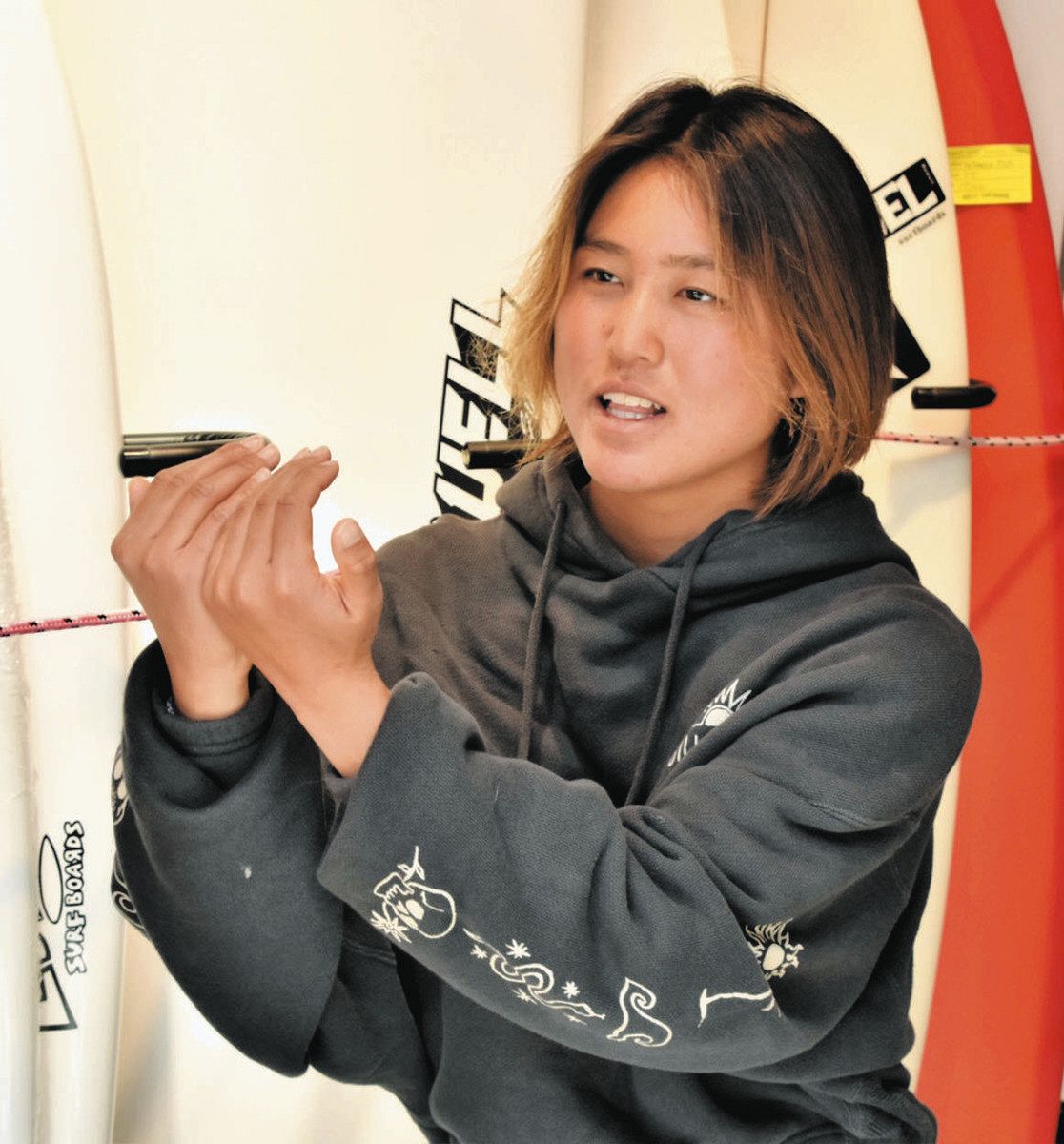 川瀬 サーフィン「技、戦力に面白さ」 東京五輪から追加 19歳が語る魅力：中