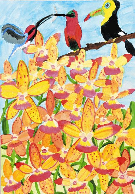 中川画伯の思い つなぐ絵画 白山で小中学生作品展：北陸中日新聞Web