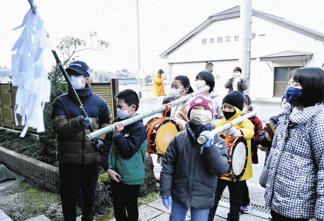 無病息災祈り「なんまいだ」 恵那の野井地区で児童ら家々巡る：中日新聞Web