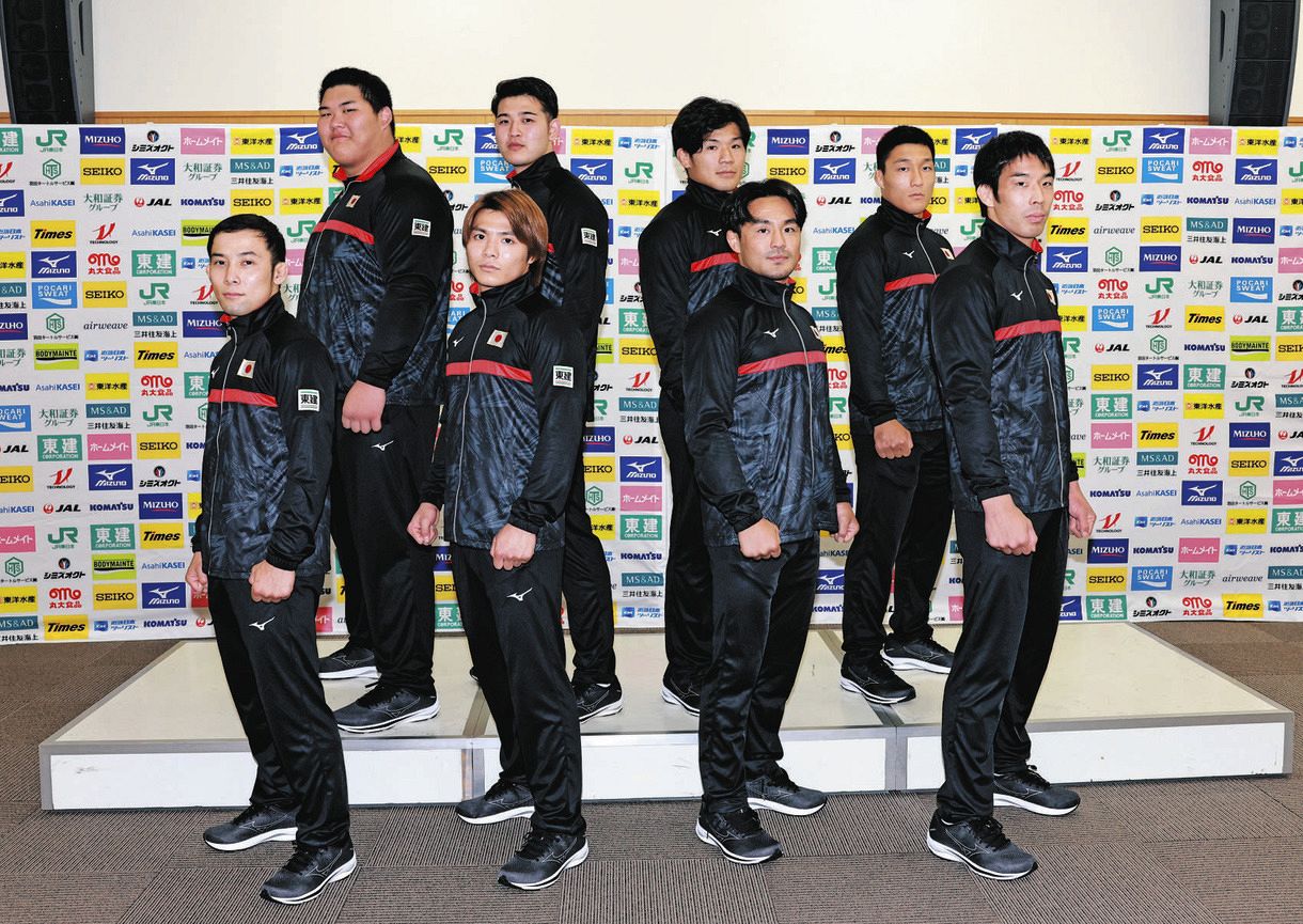 【写真】柔道の世界選手権に臨む男子日本代表:中日スポーツ・東京中日スポーツ