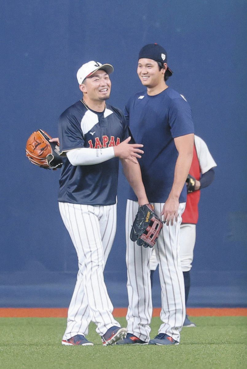 ドジャースのシーズン中はあまり見られない光景…侍・大谷翔平、仲良し
