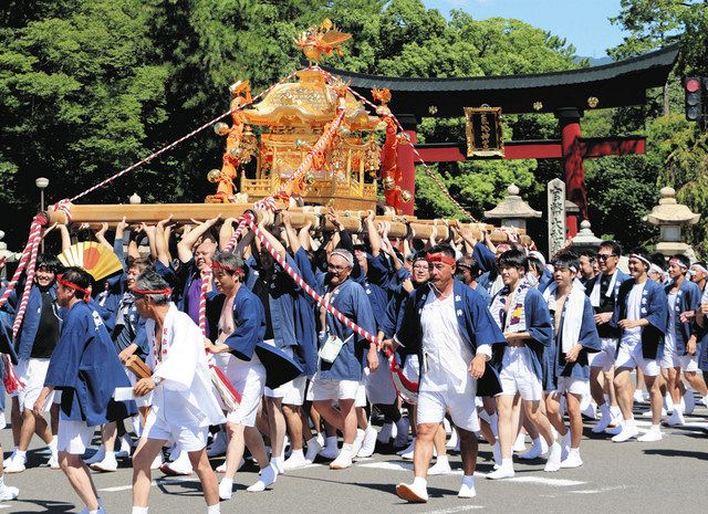 復活 日本一 黄金大神輿 日本一の大神輿」復活 8月6日、水戸黄門まつりで4年ぶり渡御