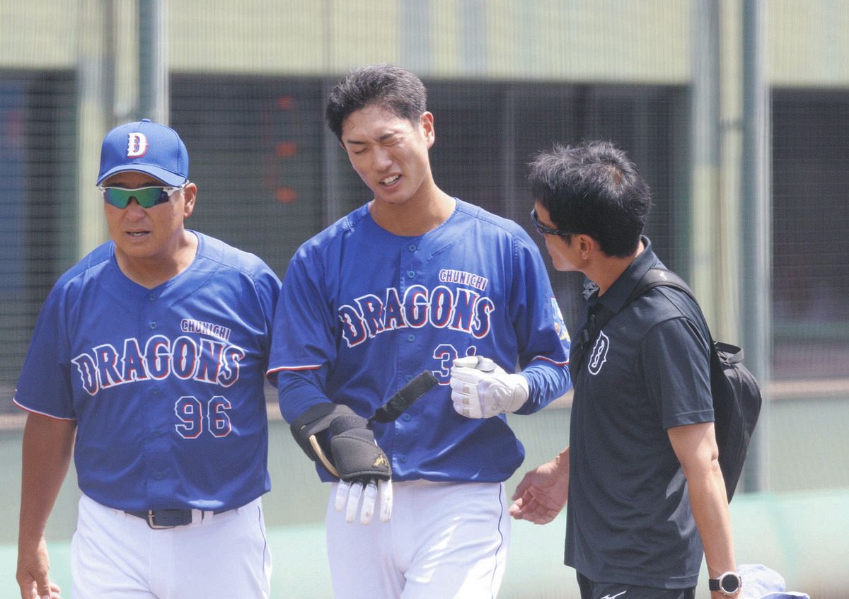 中日・森駿太、顔面付近に死球受ける 大事には至らず再びプレー 投げた