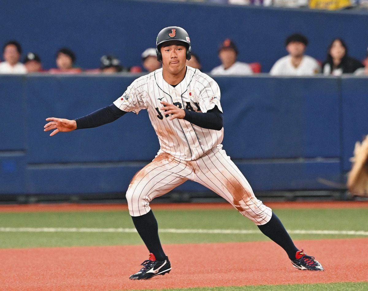 侍ジャパン】青山学院大・西川史礁が代走として出場 ドラフト指