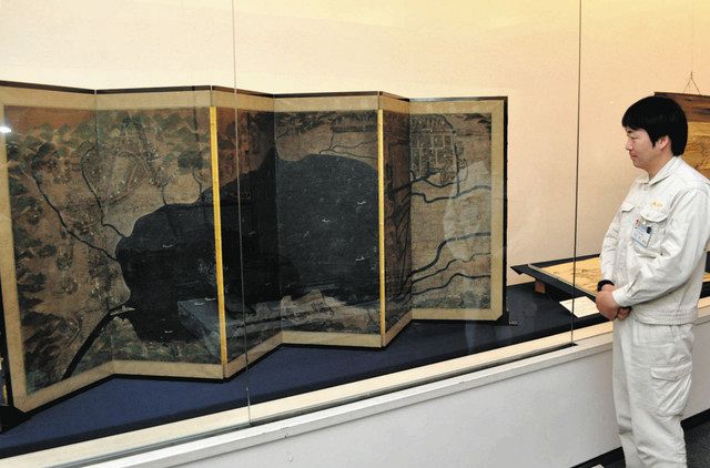 屏風　枕屏風 絵画や出土品で諏訪湖を感じて 諏訪市博物館で特別展：中日新聞Web