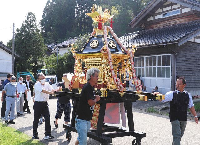 みこし ピカピカに修復 中島 筆染地区 ３１年ぶり 北陸中日新聞web