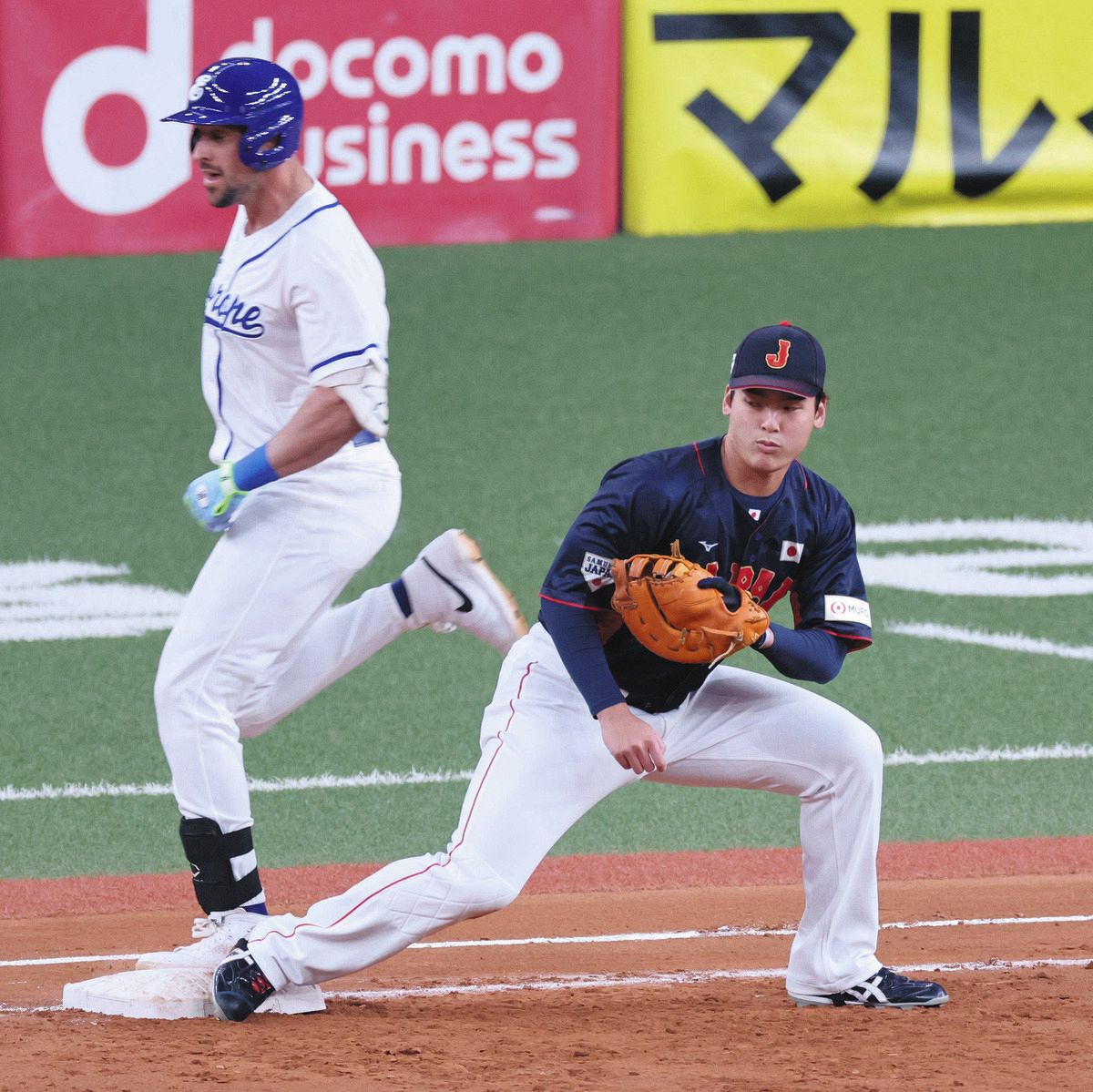 侍ジャパン】一塁手としてフル出場の石川昂弥「投手の方々がすごすぎ