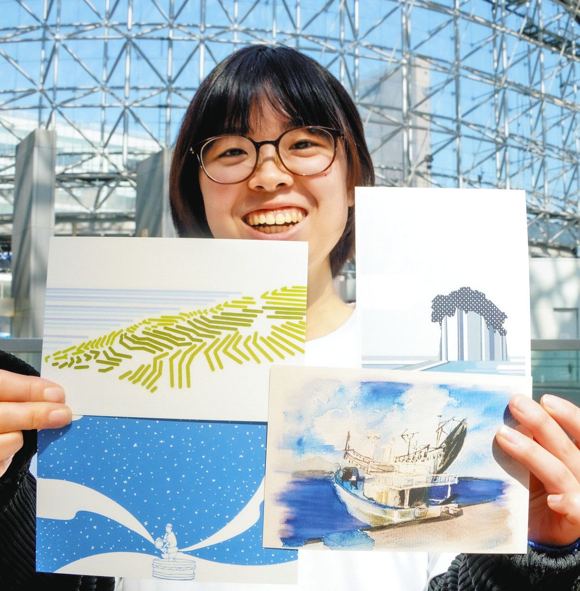 創作の源 恩返しの募金 金沢美大生 寄付者に能登カード：北陸中日新聞Web