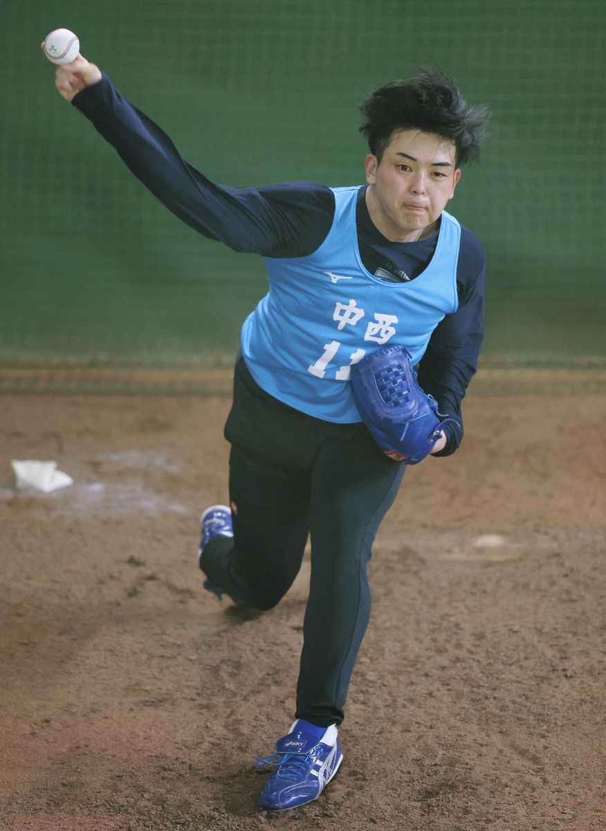 中西聖輝「自分の人生は野球にそそぐ」 ドラゴンズの新人合同自主トレ