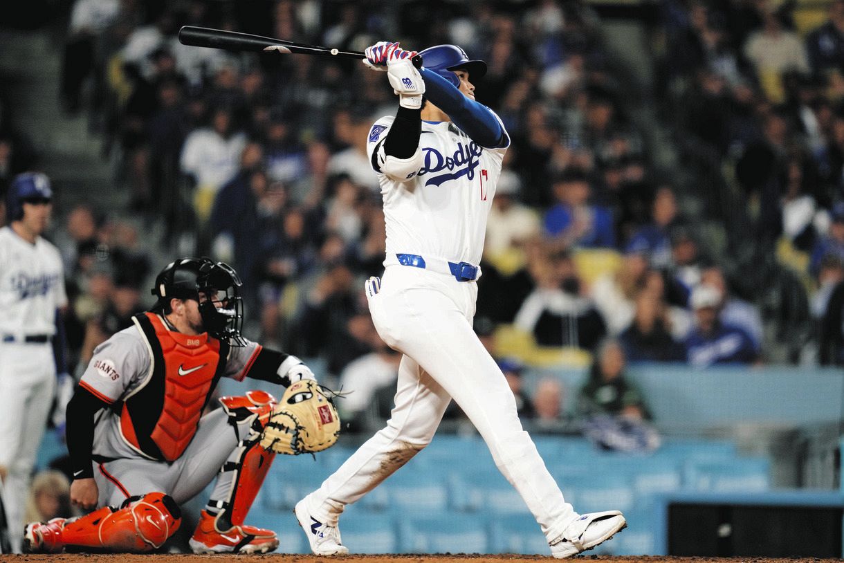 大谷翔平、ドジャース移籍後初本塁打…開幕から最も遅い9試合目、41打席 