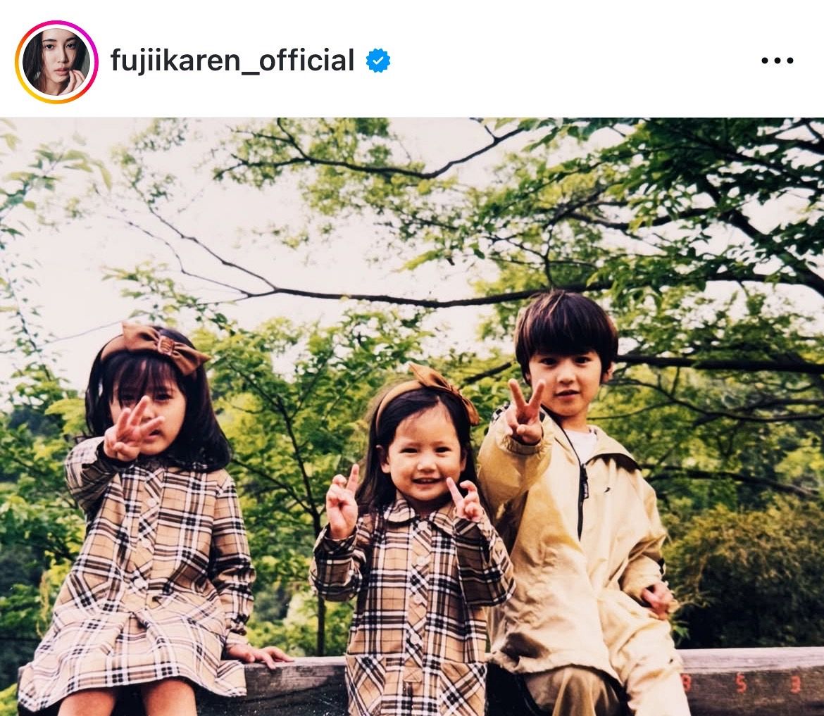 実際の投稿】藤井夏恋、「みんなママそっくり」幼少期の兄妹“未公開