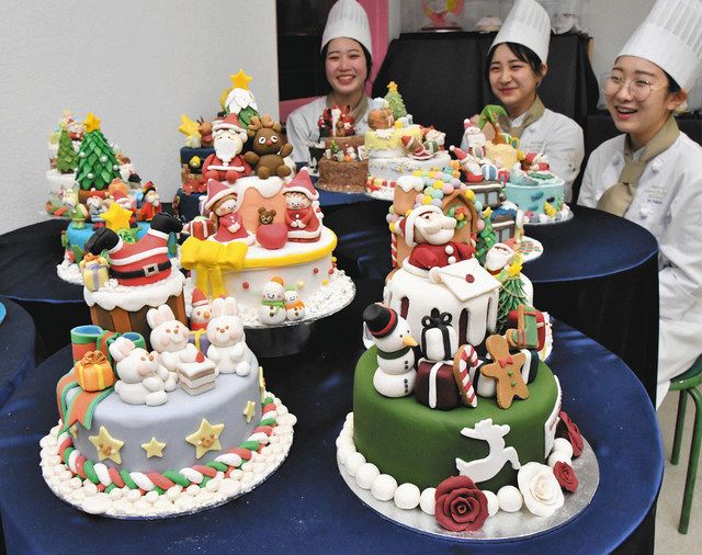 サカエチカにアートなXマスケーキ 名古屋文化短大生ら18日に