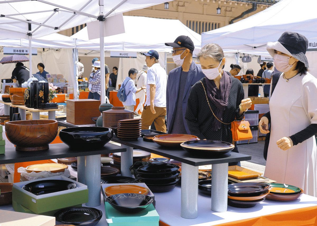 輪島塗販売 被災地の一助 九谷茶碗まつり開幕：北陸中日新聞Web