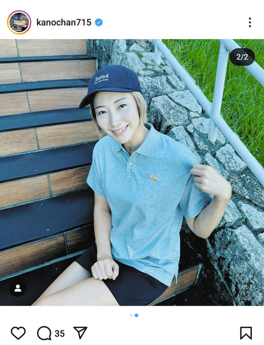 ◇狩野舞子さん、「上からマイコ」なゴルフウエア【写真】：中日