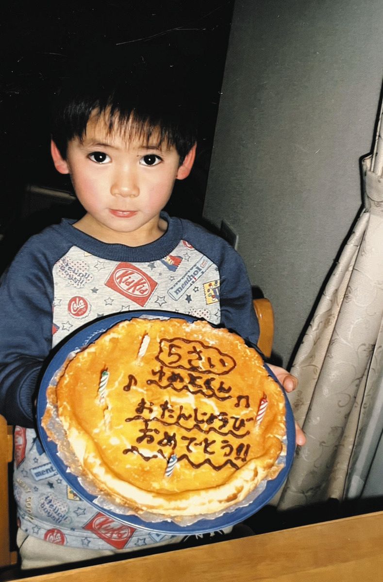 幼少期の金丸（家族提供）