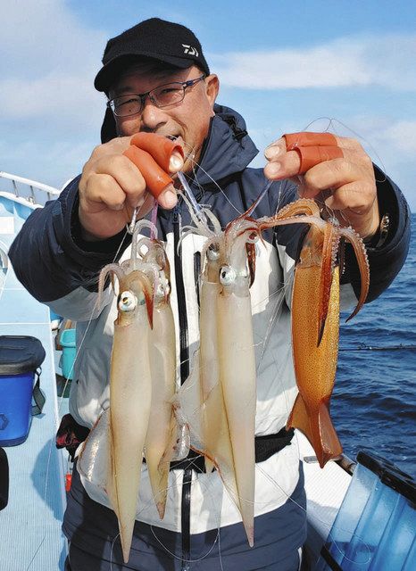 ブチさんの楽笑釣行 勝山港 新盛丸 からヤリイカ狙う 中日スポーツ 東京中日スポーツ ブチさんの楽笑釣行 勝山港 新盛丸 からヤリイカ狙う 中日スポーツ 東京中日スポーツ