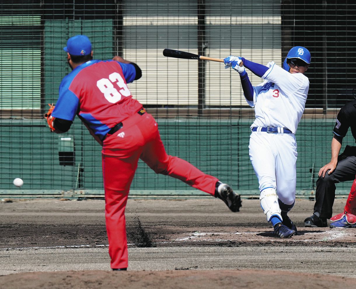 中日】今季初実戦の高橋周平が初回に安打「とにかく振れたのでよかった