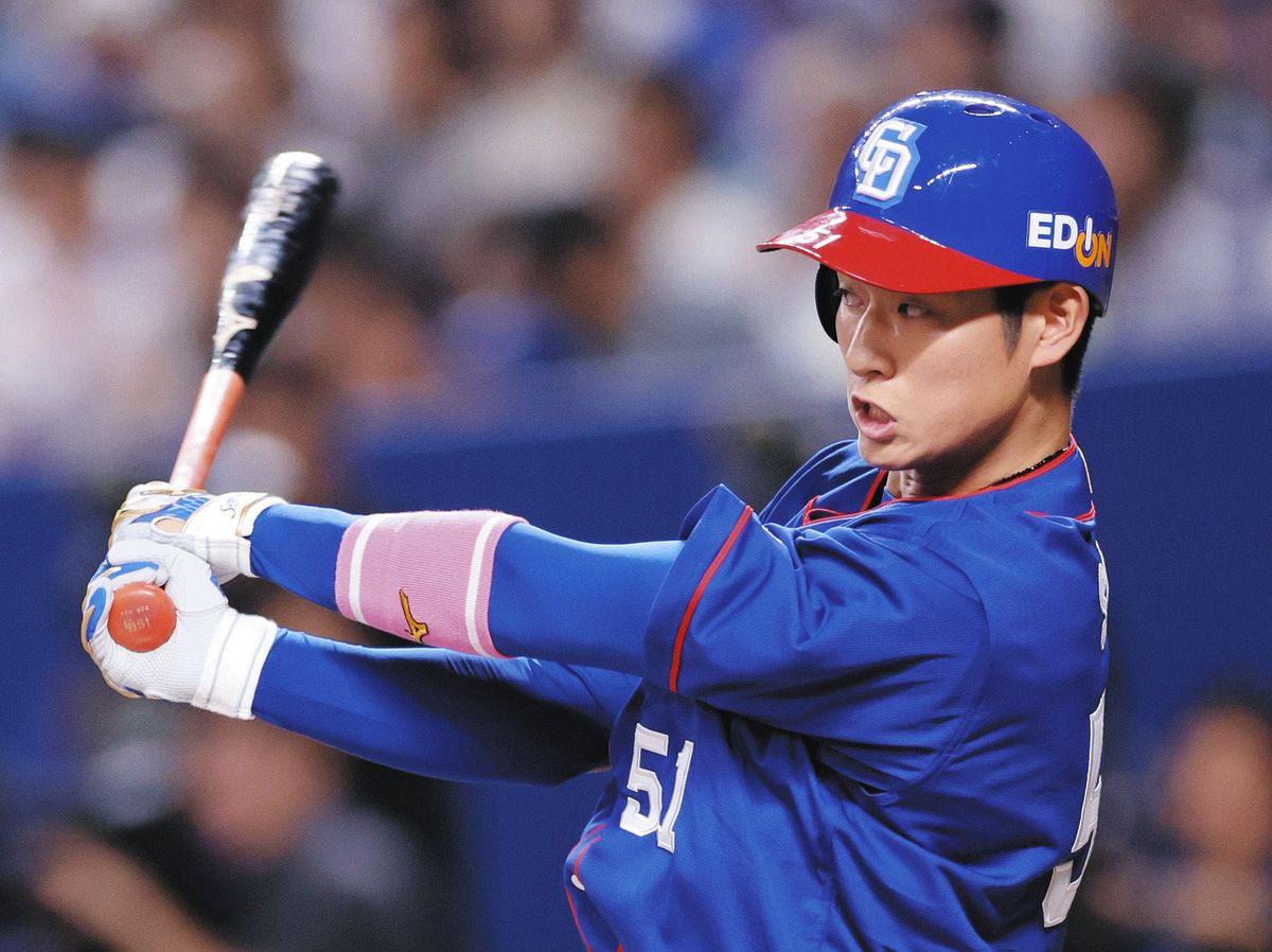 中日・上林誠知、安打＆盗塁で追加点お膳立て リーグ2位の15盗塁も