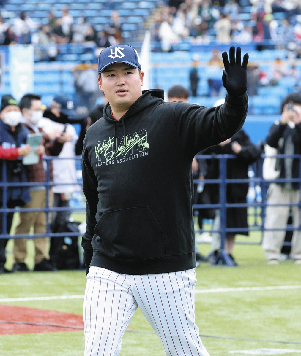 ポスティング申請の村上宗隆、ヤクルトファン感謝デーに登場：中日