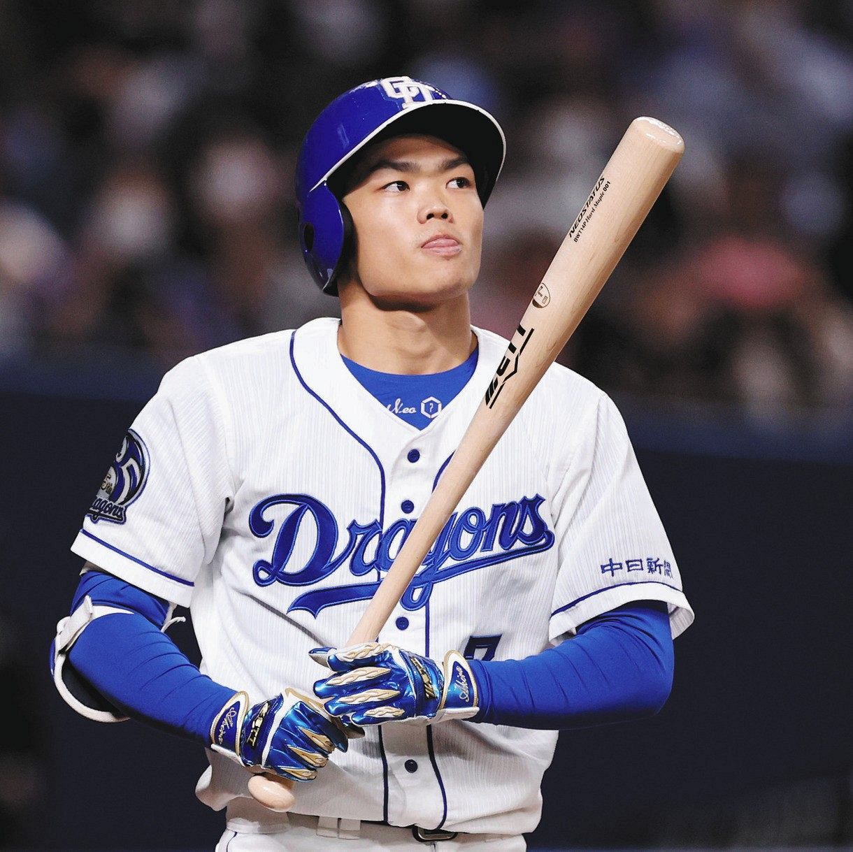 中日ドラゴンズ 根尾昂選手実使用 バッティンググローブ - アクセサリー