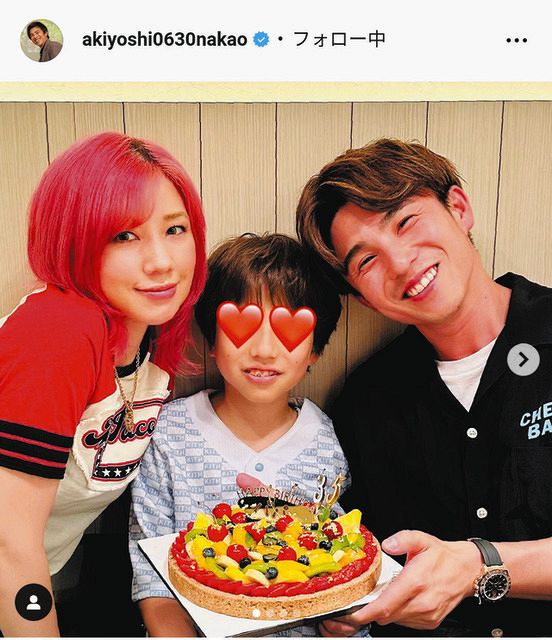 【送料無料】中尾明慶さん掲載ページ（約A3サイズ）#7695 写真】中尾明慶、35歳誕生日をお祝い 親子ショット：中日スポーツ
